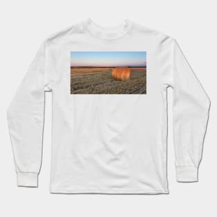 A lone hay bale Long Sleeve T-Shirt